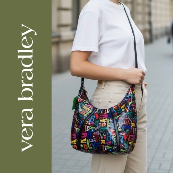 Vera Bradley “From A to Vera” Graphic Crossbody Bag NWT - Picture 15 of 15